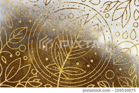 Gold leaf texture background  109530075