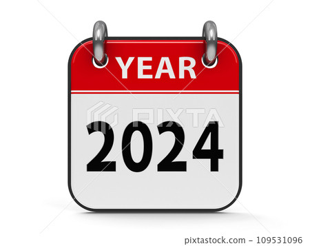 Icon calendar 2024 year 109531096