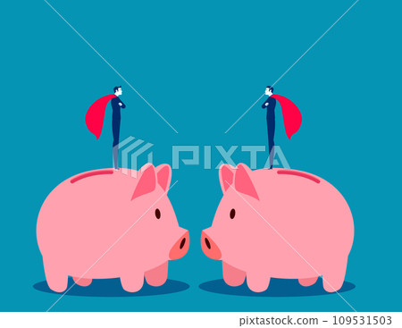 Helping or supporting a leader to achieve success. Business vector illustration concept 109531503