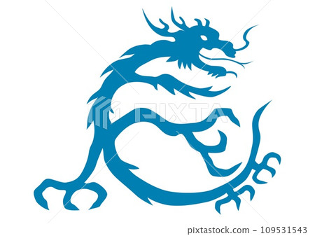 Dragon Year of the Dragon Broken characters Emoji Characters Deformed Dragon New Year's material (blue) Dragon Year of the Dragon Broken characters Emoji Characters Deformed Dragon New Year's material (blue) 109531543