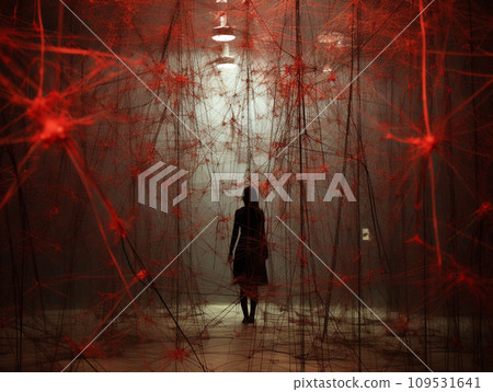 A girl who feels lonely 109531641