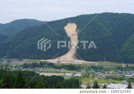 Landslide, Hirose-cho, Hakusan City, Ishikawa Prefecture, May 2023 109532545