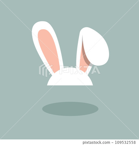 White bunny ear band icon, for Easter 109532558