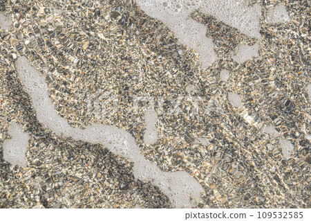 Bubbles forming on the beach 109532585