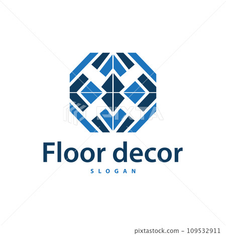 Floor logo simple abstract design home decoration Ceramic tile vector illustration Floor logo simple abstract design home decoration Ceramic tile vector illustration 109532911
