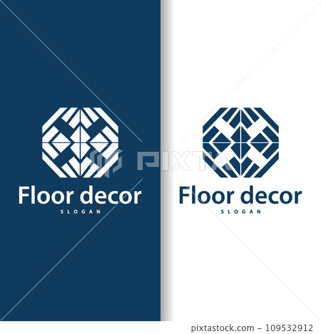 Floor logo simple abstract design home decoration Ceramic tile vector illustration Floor logo simple abstract design home decoration Ceramic tile vector illustration 109532912