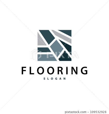 Floor logo simple abstract design home decoration Ceramic tile vector illustration 109532928
