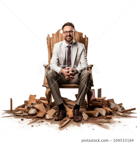 office worker sitting on a chair office worker sitting on a chair 109533184