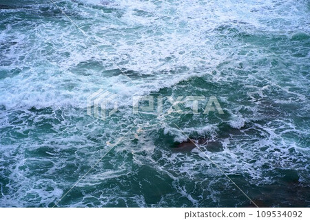 Beach in Lloret de Mar, Costa Brava, Catalonia, Spain. 109534092