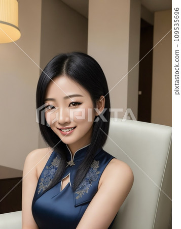 一個穿著中國服裝的女人 一個穿著中國服裝的女人 109535696