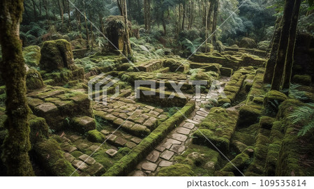 Historical sites from the Jomon period (AI generated images) 109535814