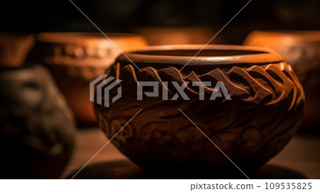 繩文時代的陶器圖像（AI 生成圖像） 109535825