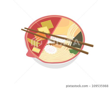 Illustration of cup noodles 109535988