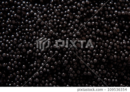 Closeup of natural black caviar as background, texture of expensive luxury fresh sturgeon caviar macro photo. Closeup of natural black caviar as background, texture of expensive luxury fresh sturgeon caviar macro photo. 109536354