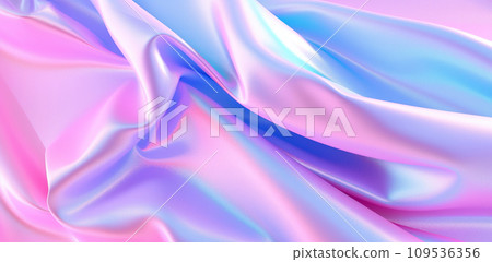 Shiny blue cloth hologram Shiny blue cloth hologram 109536356