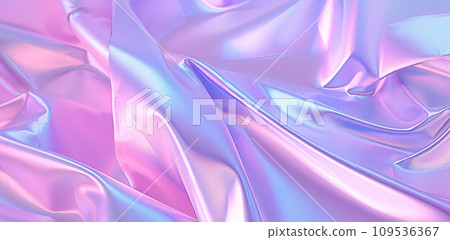 Shiny blue cloth hologram 109536367