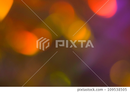 Orange mixed color ball blur image (background material) 109538505