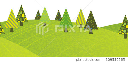 春天森林無縫景觀圖 109539265