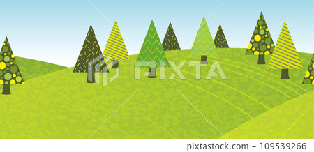 春天森林無縫景觀圖 109539266