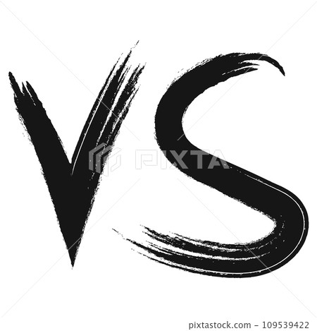 Icon competition battle versus, letters vs symbol fight v s 109539422