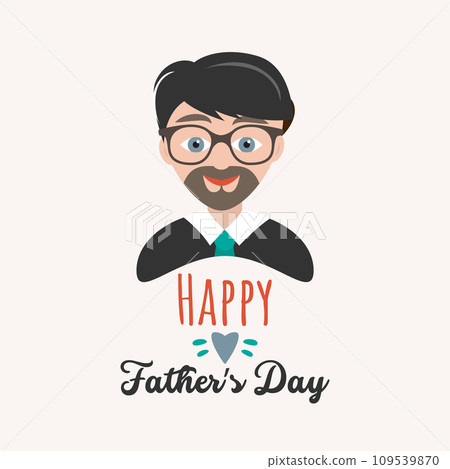 Happy father's day symbol with man 109539870