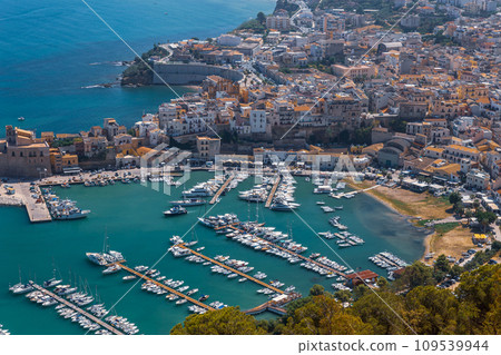 Landscape of a splendid Sicilian seaside village 109539944
