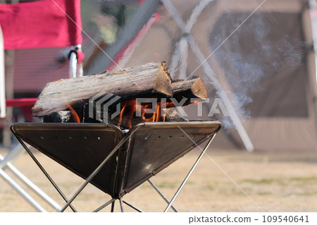 Bonfire at the campsite 109540641