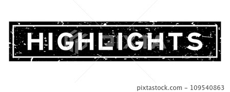 Grunge black highlights word square rubber seal stamp on white background Grunge black highlights word square rubber seal stamp on white background 109540863