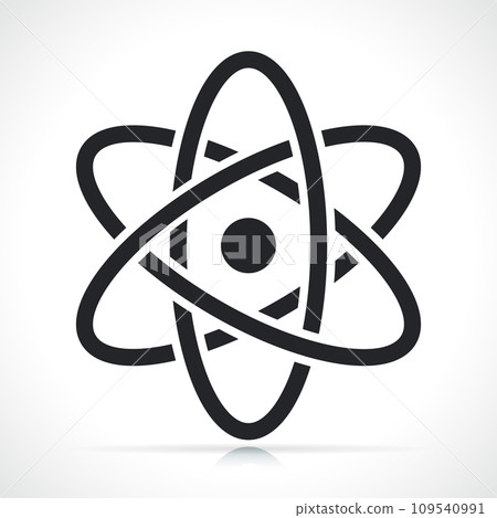 atom icon on white background 109540991