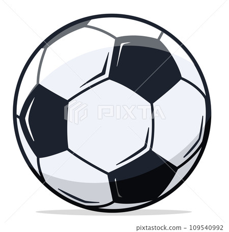 soccer ball on white background 109540992