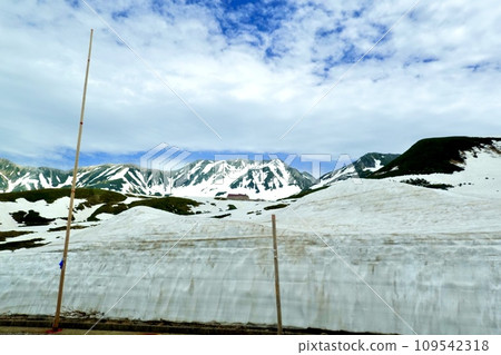 Snowy mountain scenery seen from the Tateyama Kogen bus Ashikuraji Temple, Tateyama Town, Shinkawa District, Toyama Prefecture Snowy mountain scenery seen from the Tateyama Kogen bus Ashikuraji Temple, Tateyama Town, Shinkawa District, Toyama Prefecture 109542318