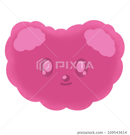 Cute Hot Pink Bear Cartoon illustration Cute Bear Bear Sticker Cute Animal Animal Sticker Cute Element Cute Hot Pink Bear Cartoon illustration Cute Bear Bear Sticker Cute Animal Animal Sticker Cute Element 109543614