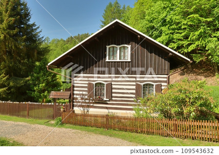 Beautiful wooden cottage in Czech republic 109543632