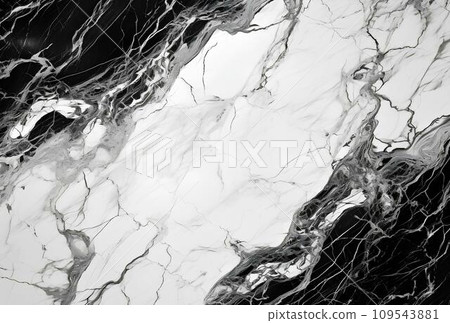 Marbled white abstract background. Liquid marble ink pattern. abstract white and black paint mixing in water 109543881