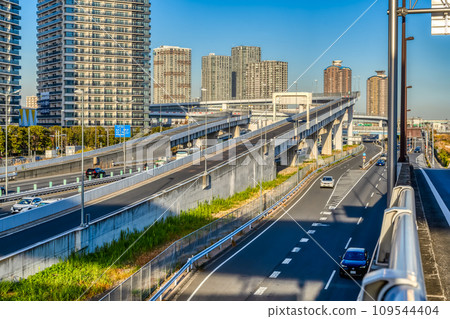 Cityscape of Koto-ku, Tokyo Ariake Station 109544404
