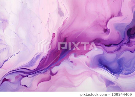 Marbled pink blue purple abstract background. Liquid marble ink pattern. abstract paint mixing in water Marbled pink blue purple abstract background. Liquid marble ink pattern. abstract paint mixing in water 109544409