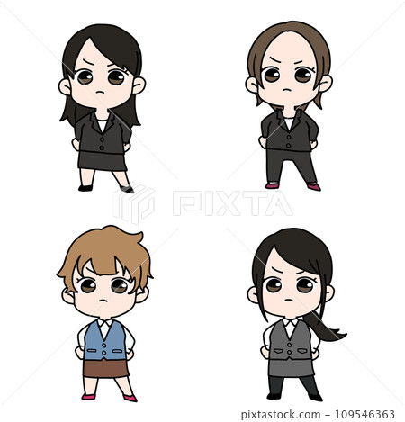 Working woman illustration set 3 109546363