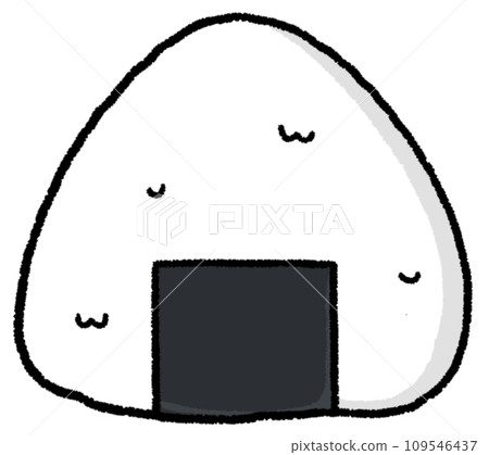 一個簡單的飯糰的插圖 一個簡單的飯糰的插圖 109546437