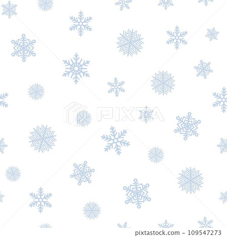 Seamless Christmas pattern with blue snowflakes. Seamless Christmas pattern with blue snowflakes. 109547273