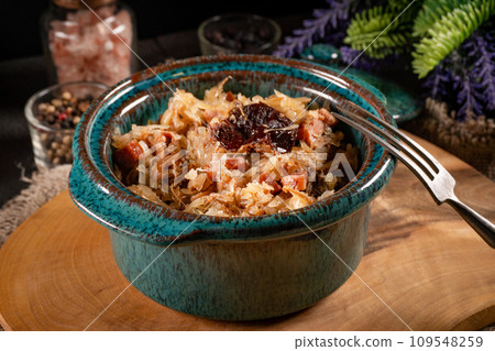 Bigos - traditional Polish food. Bigos - traditional Polish food. 109548259