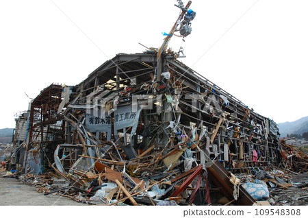 Factory affected by disaster 109548308