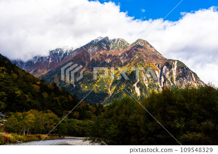 從上高地眺望穗高山脈 從上高地眺望穗高山脈 109548329
