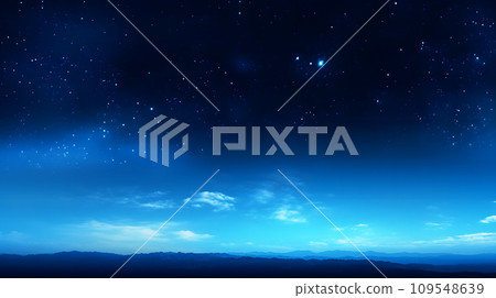 starry sky above the mountain starry sky above the mountain 109548639