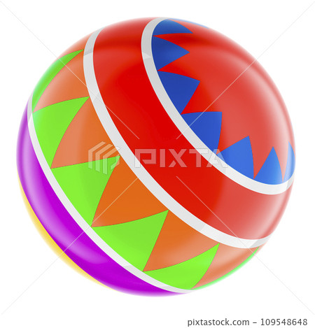 Bouncy Ball for Kids, ball inflatable rubber. 3D rendering 109548648