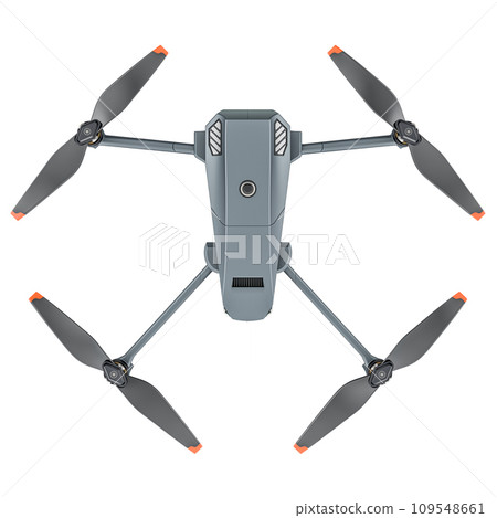 Modern Drone, top view. 3D rendering 109548661