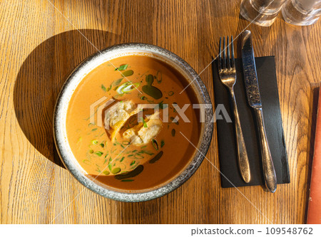 Nepalese Momo Jhol Achar Dumpling Soup, Fried Gyoza Broth, Spicy Tomato Momo Seasoned Soup Nepalese Momo Jhol Achar Dumpling Soup, Fried Gyoza Broth, Spicy Tomato Momo Seasoned Soup 109548762