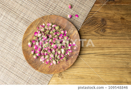 Dry Rose Buds, Roses Petals for Pink Flower Tea, Dried Persian Rosebuds, Rose Buds Textured Flowers 109548846