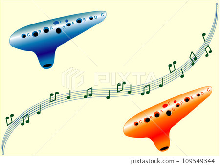 Fun ocarina illustration 109549344