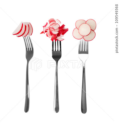 Chopped Radish Roots Isolated, Red Root Cuts, Diced Red Radishes Pile, Sliced Radis on White Background Chopped Radish Roots Isolated, Red Root Cuts, Diced Red Radishes Pile, Sliced Radis on White Background 109549368