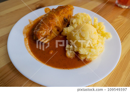 Cabbage Rolls with Mashed Potatoes, Cabbage Rolls Stuffed with Ground Meat and Rice Cabbage Rolls with Mashed Potatoes, Cabbage Rolls Stuffed with Ground Meat and Rice 109549397